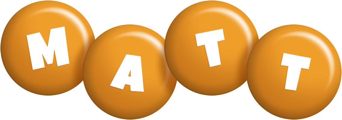 Matt candy-orange logo
