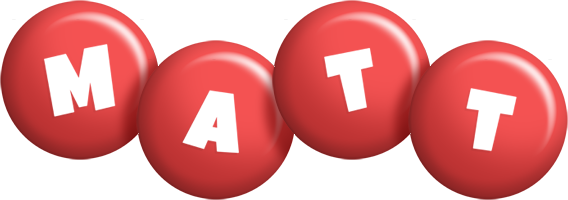 Matt candy-red logo