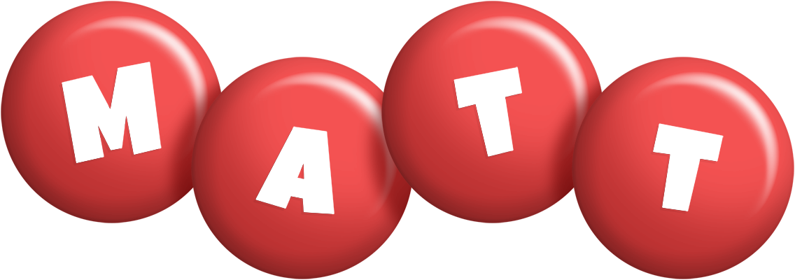 Matt candy-red logo