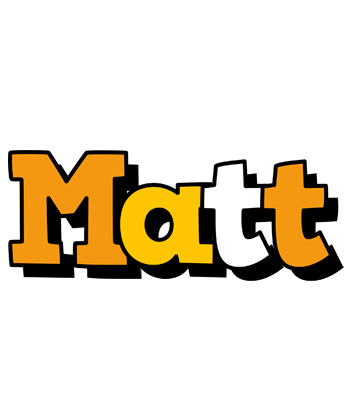 Matt cartoon logo