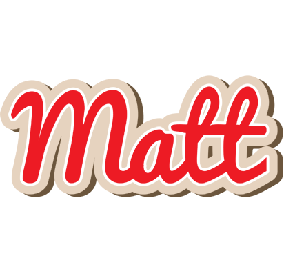 Matt chocolate logo