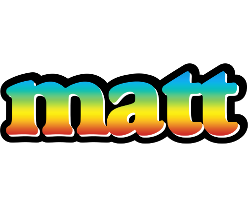 Matt color logo