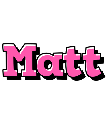 Matt girlish logo