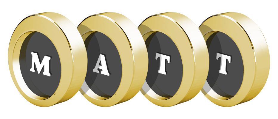 Matt gold logo