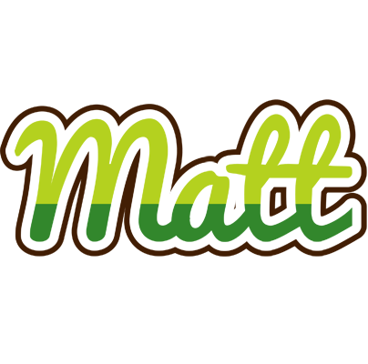 Matt golfing logo