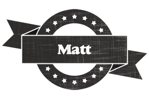 Matt grunge logo