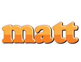 Matt orange logo
