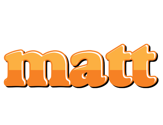 Matt orange logo