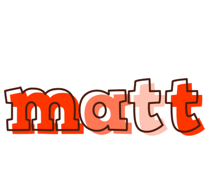 Matt paint logo