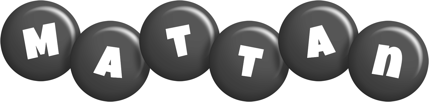 Mattan candy-black logo
