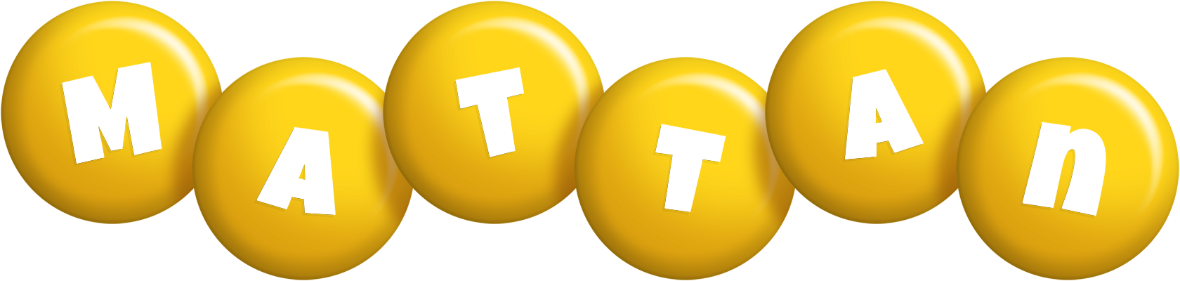 Mattan candy-yellow logo