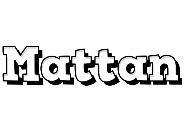 Mattan snowing logo