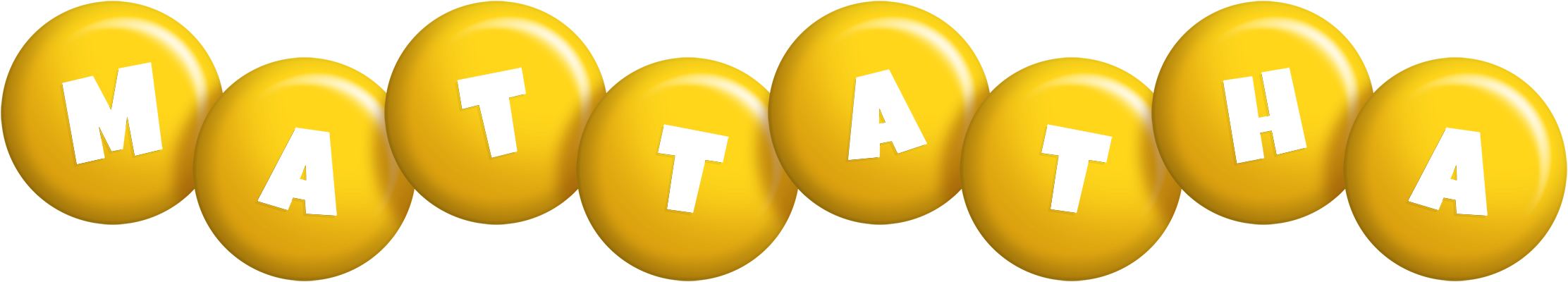 Mattatha candy-yellow logo