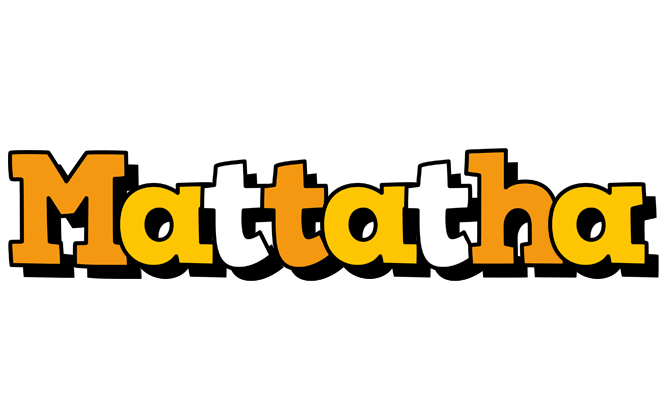 Mattatha cartoon logo