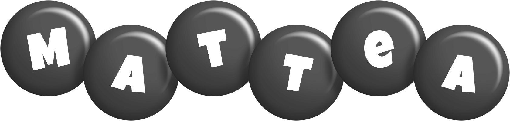 Mattea candy-black logo