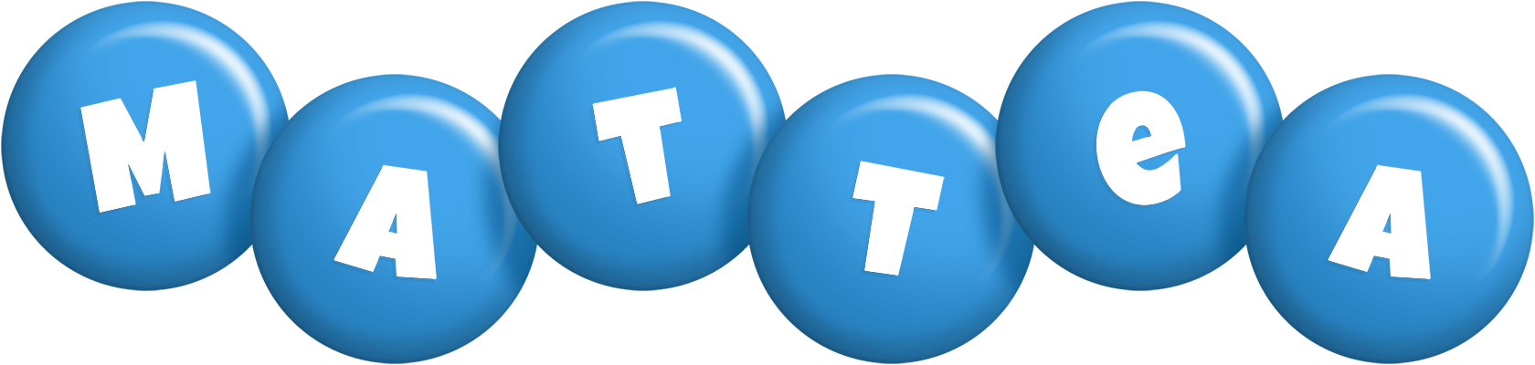 Mattea candy-blue logo