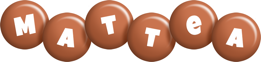 Mattea candy-brown logo