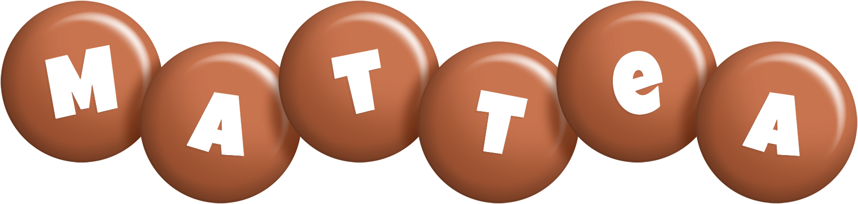 Mattea candy-brown logo