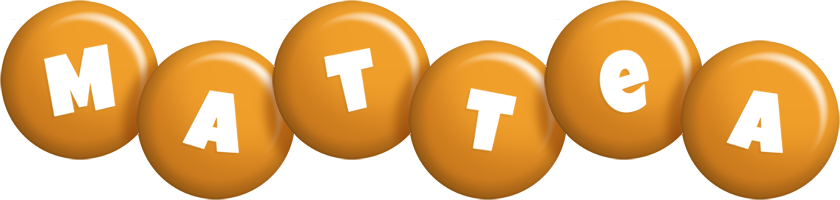 Mattea candy-orange logo