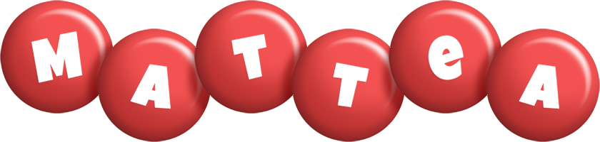 Mattea candy-red logo