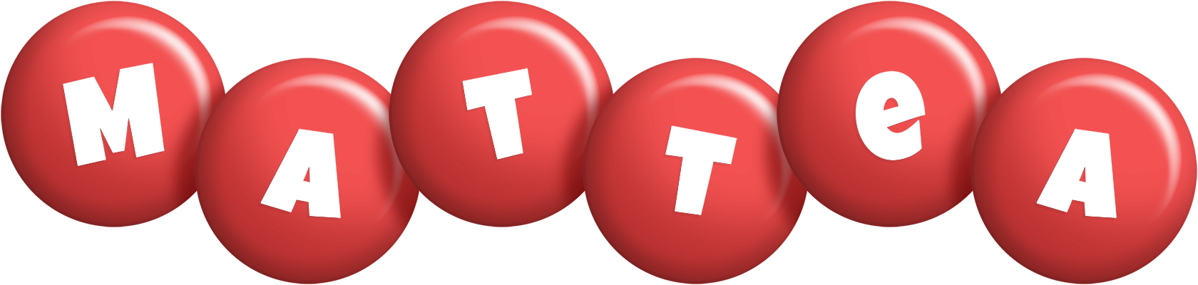 Mattea candy-red logo