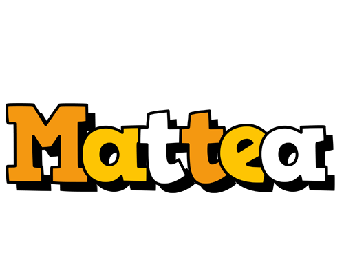 Mattea cartoon logo