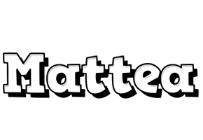 Mattea snowing logo