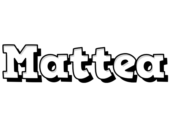 Mattea snowing logo