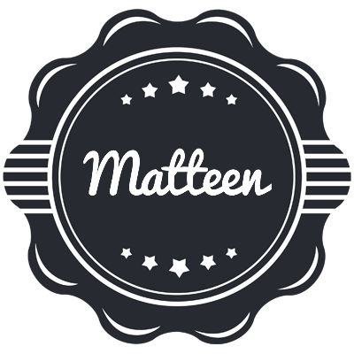 Matteen badge logo