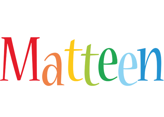 Matteen birthday logo