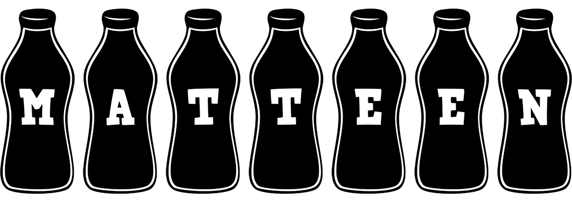 Matteen bottle logo