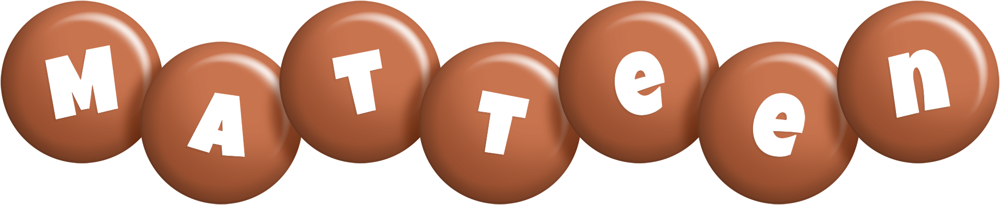 Matteen candy-brown logo