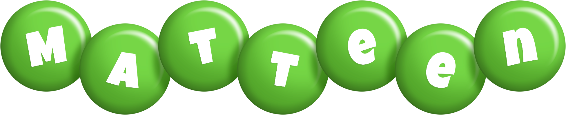 Matteen candy-green logo