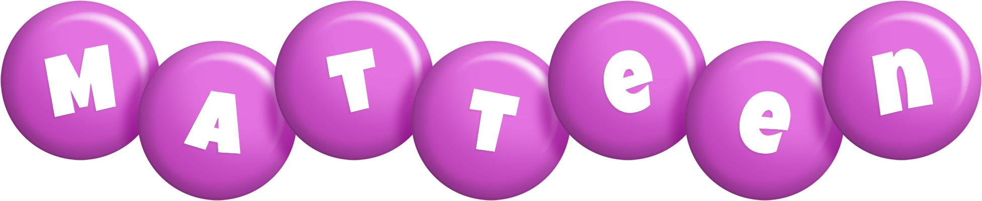 Matteen candy-purple logo