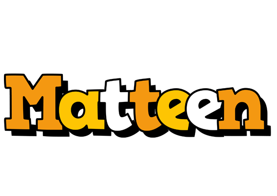Matteen cartoon logo