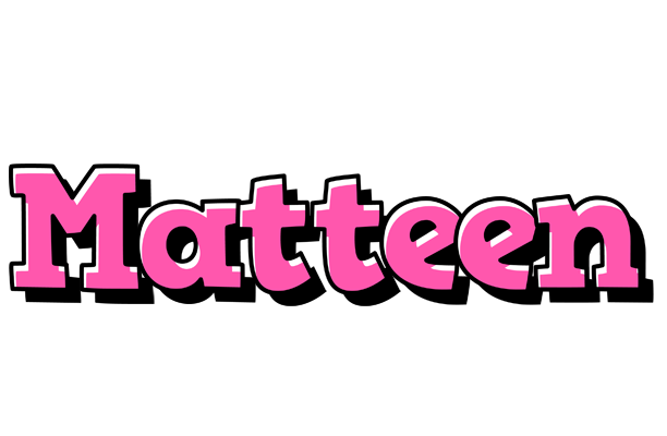 Matteen girlish logo
