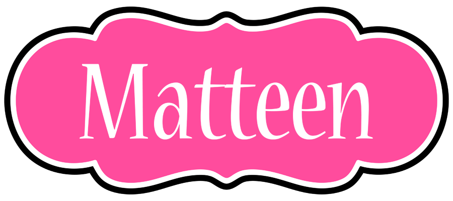 Matteen invitation logo