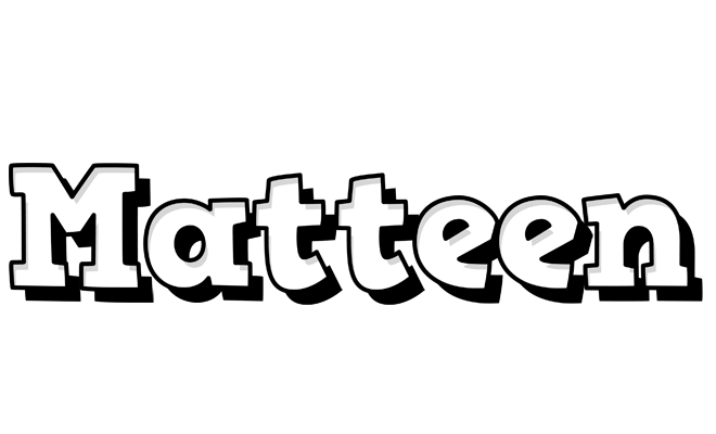 Matteen snowing logo