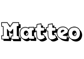 Matteo snowing logo