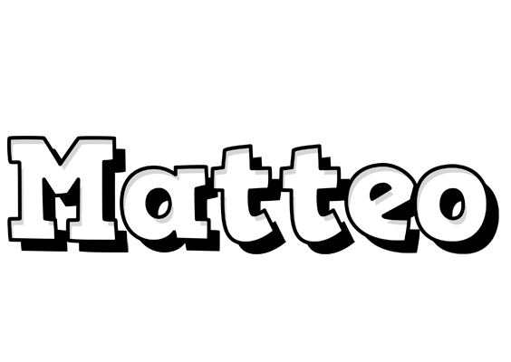 Matteo snowing logo