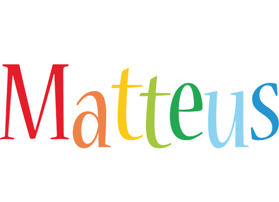 Matteus birthday logo