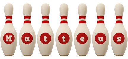 Matteus bowling-pin logo