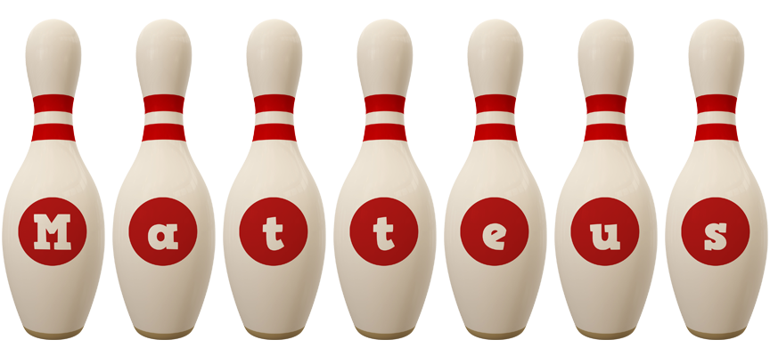 Matteus bowling-pin logo