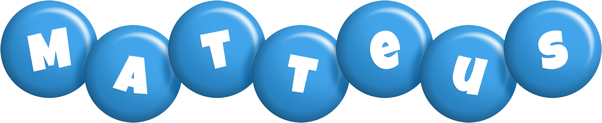 Matteus candy-blue logo