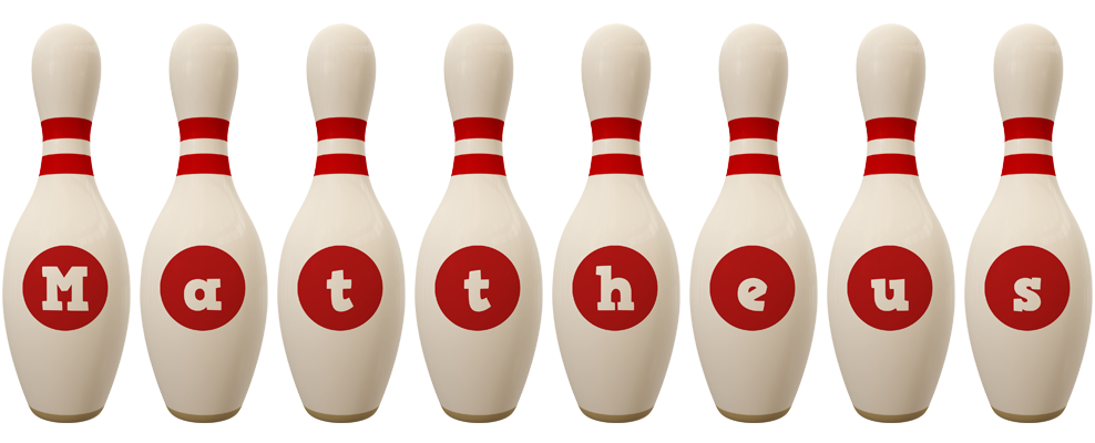 Mattheus bowling-pin logo