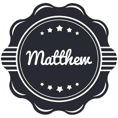 Matthew badge logo