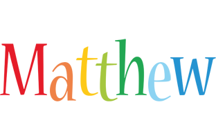 Matthew birthday logo