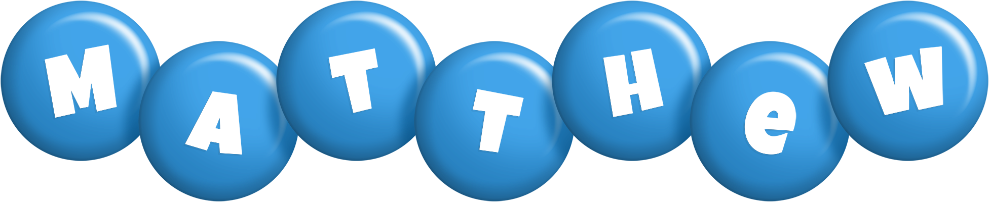 Matthew candy-blue logo