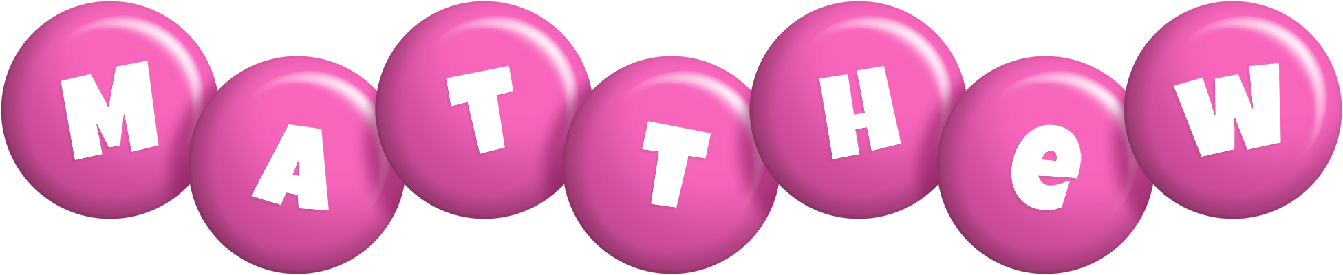 Matthew candy-pink logo
