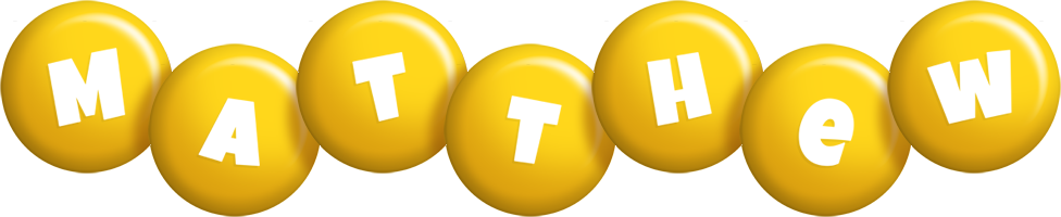 Matthew candy-yellow logo